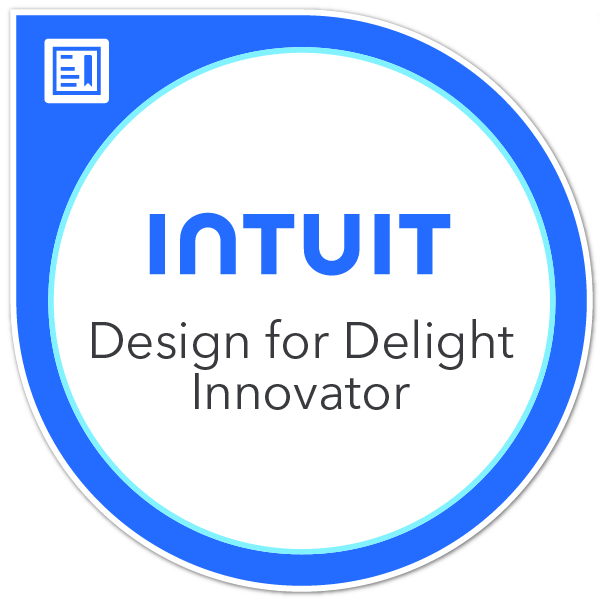Intuit Design for Delight Innovator Certification - Bundle Offer with retake