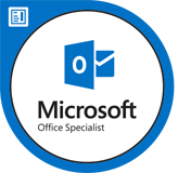 Microsoft Office Specialist Outlook Badge