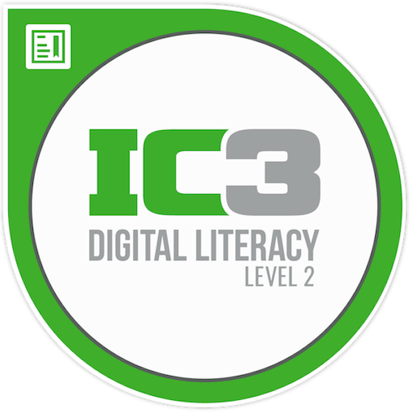 IC3 Digital Literacy GS6 Certification (Level 2) - with retake